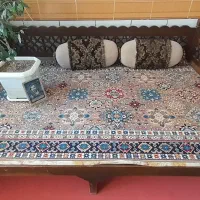 فروش فوری تخت سنتی،متکی، گلیم ، میز و صندلی