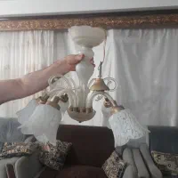 لوستر۵شاخه سالم سالم قیمت مناسب|لوستر و چراغ آویز|کرج, کیانمهر|دیوار