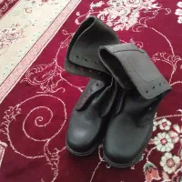 پوتین نظامی چرمی ساق بلند سایز 44(نو)