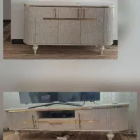 ست میز تلویزیون وآینه کنسول