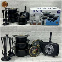 سرویس قابلمه مدل B.N.D تابه رژیمی 20تیکه چُدن اصل