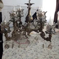 ۲ عدد لوستر ۴ شاخه ۸ شعله|لوستر و چراغ آویز|نجفآباد, گلدشت|دیوار