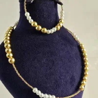 نیم ست جواهری سنگ اصلی تایلندی نقره استیل|بدلیجات|تهران, پامنار|دیوار