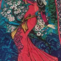 تابلو فرش لیلی زیبا قدمت پنجاه سال به بالا