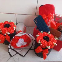 دسته گل و باکس ربانی