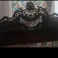 تخت خواب دونفره تمام چوب راش فوق شیک و کلاسیک