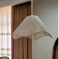 لوستر دست بافت مکرومه|صنایع دستی و سایر لوازم تزئینی|شیراز, سینما سعدی|دیوار