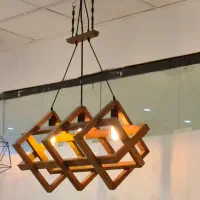 لوستر چوبی