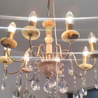 فروش لوستر برنج و سنگ|لوستر و چراغ آویز|ساری, |دیوار