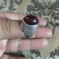 انگشتر قدیمی سنگ معدنی کار دست