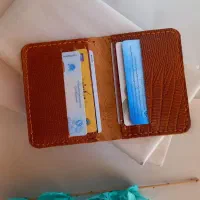 کیف کارت چرم طبیعی طرح لیزاردکد۳۴۵۶|کیف، کفش، کمربند|ارسنجان, |دیوار