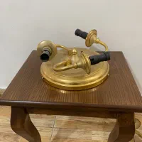 ست کامل لوستر طلایی|لوستر و چراغ آویز|رشت, معلم|دیوار