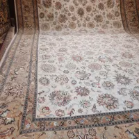 فرش دستباف بزرگ پارچه چله ابریشم افشان|فرش|مشهد, حرم مطهر رضوی|دیوار