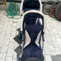 کالسکه دوقلو و صندلی ماشین|کالسکه و لوازم جانبی|قم, انسجام|دیوار