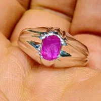 یاقوت طبیعی افغانستان آن هیت و نچرال رکاب علایی