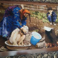 تابلو فرش دستباف زیبای عشایر