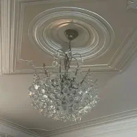 لوستر کریستال استیل شایز بزرگ۱۲شعله