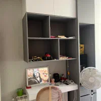 باکس چهارخونه با دوکمد سفید بالا