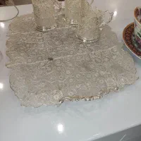 انگاره سینی و گلدان ملیله کاری اصفهان