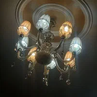 لوستر ۸شاخه کریستالی