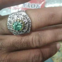 انگشتر نقره نگین موزنات اصل