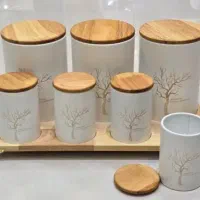 پاسماوری آرتیستون ۸ پارچه فلزی درب چوبی بامبو