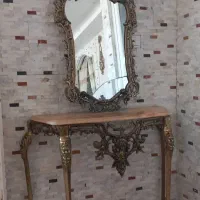 آینه و پایه ( تمام برنجی ) فروش فوری ( کیلویی)