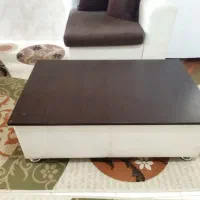 مبل تک نفره و دو کوسن، به همراه گل میز بزرگ|مبلمان خانگی و میز عسلی|شیراز, شهرک سعدی|دیوار