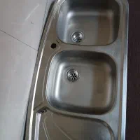 سینک دو لگنه در حد نو