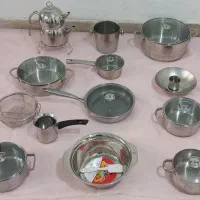 سرویس قابلمه استیل آلمان کفه چدن نچسب درحدنو نو|ظروف پختوپز|تهران, امیریه|دیوار