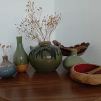 گلدان و آجیل خوری