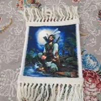 تابلو فرش طرح عکس حضرت ابوالفضل اندازه ۲۲در ۱۸