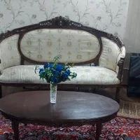 مبل چوبی ۹ نفره سالم و میز نهارخوری۱۰ نفره|مبلمان خانگی و میز عسلی|مشهد, تربیت (صدف)|دیوار