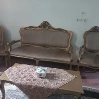 مبل سلطنتی بعلاوه میز غذاخوری درجه یک عالی|مبلمان خانگی و میز عسلی|اهواز, باغ شیخ|دیوار