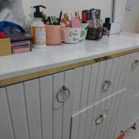 آینه وکنسول زیبا وتمیز|بوفه، ویترین، کنسول|دهلران, |دیوار