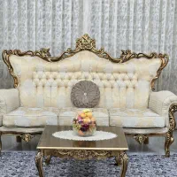 مبل سلطنتی استیل ۹ نفره  *جهیزیه *+ کاور ژلاتینی