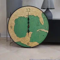 ساعت دیواری خاص، طرح نقشه، قطر ۶۰ سانت