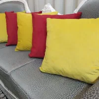 ۶ عدد کوسن مخمل درجه یک نو آستردار
