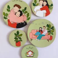 ست دیوارکوب سفالی