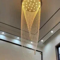 لوستر الماس. کریستالی بهار بلند دوبلکسی. AC light|لوستر و چراغ آویز|تهران, سنگلج (شاپور)|دیوار