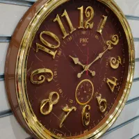 ساعت دیواری دو موتوره 307 PMC طلایی|ساعت دیواری و تزئینی|بندر انزلی, کارآموزی|دیوار