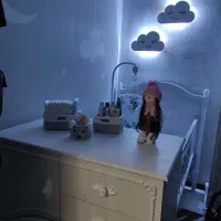 چراغ خواب دیواری مدل ابر کودک