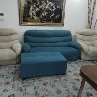 مبلمان راحتی ۵ نفره همراه پاف|مبلمان خانگی و میز عسلی|پردیس, فاز ۵|دیوار