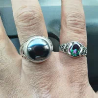 انگشتر حدید و توپاز هفت رنگ|جواهرات|ملایر, |دیوار