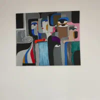 تابلو ۱۰۰*120 طرح کوبیسم