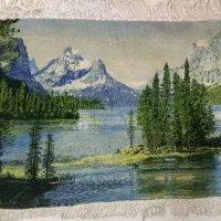 تابلو فرش دستباف ابریشم ۱۱۰ در ۷۵