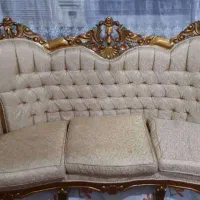 مبل سلطنتی 7 نفره بسیار نو جنس راش اعلا