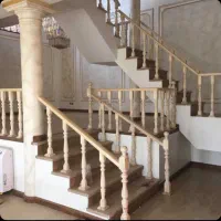 نرده راه پله چوبی
