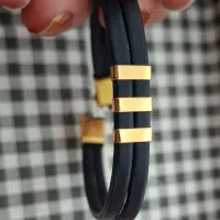 دستبند چرم طلا|جواهرات|یاسوج, |دیوار