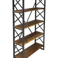 کتابخانه ۵ طبقه چوب و فلز|کتابخانه، شلف، قفسههای دیواری|کیش, |دیوار